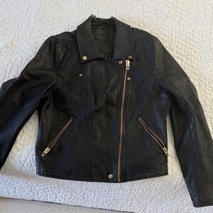 Blank NYC Black Leather Moto Jacket